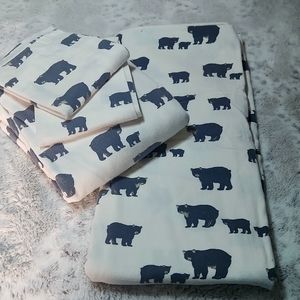 Eddie Bauer Queen Flannel Sheet Set